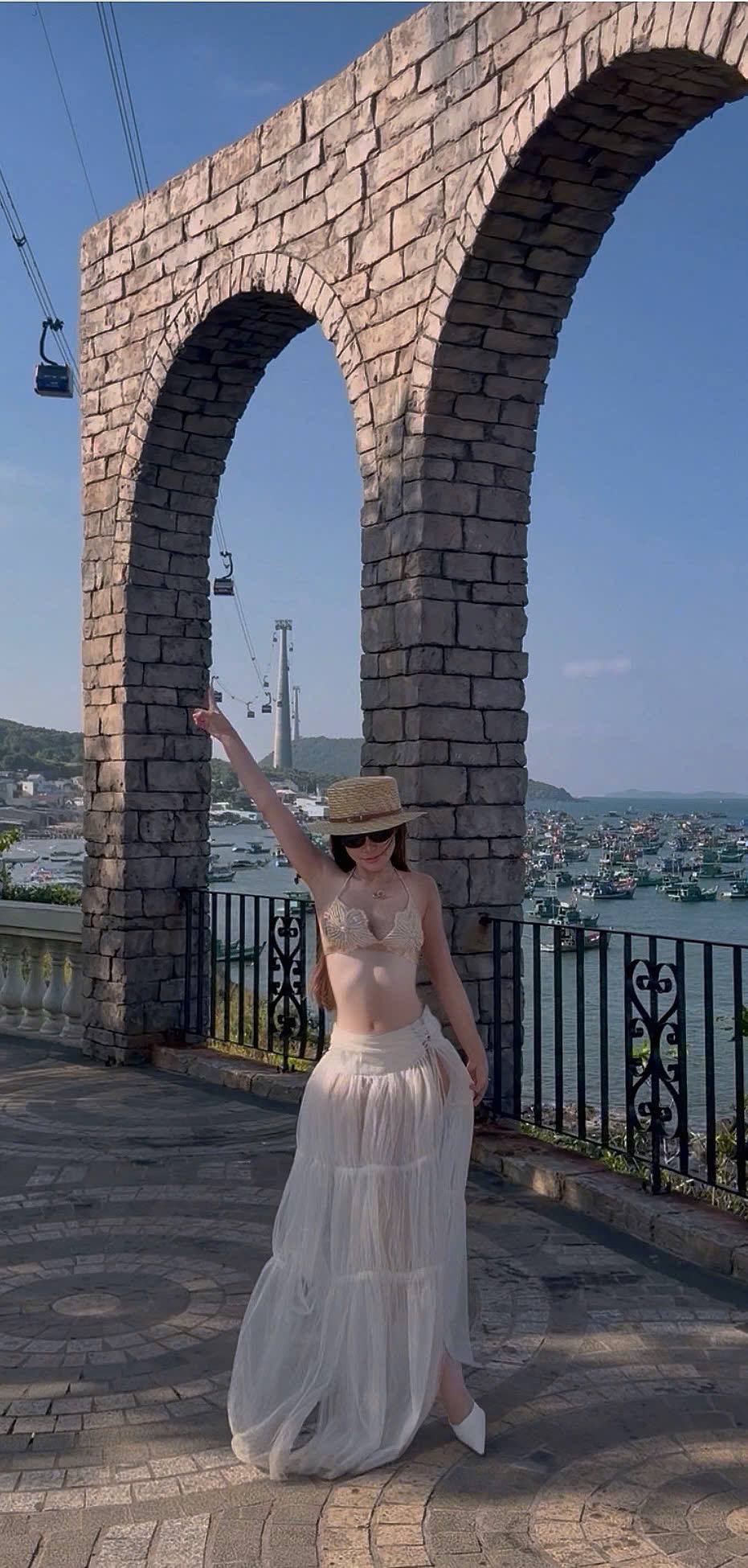 Gold Bikini & Tulle Cover-Up Set