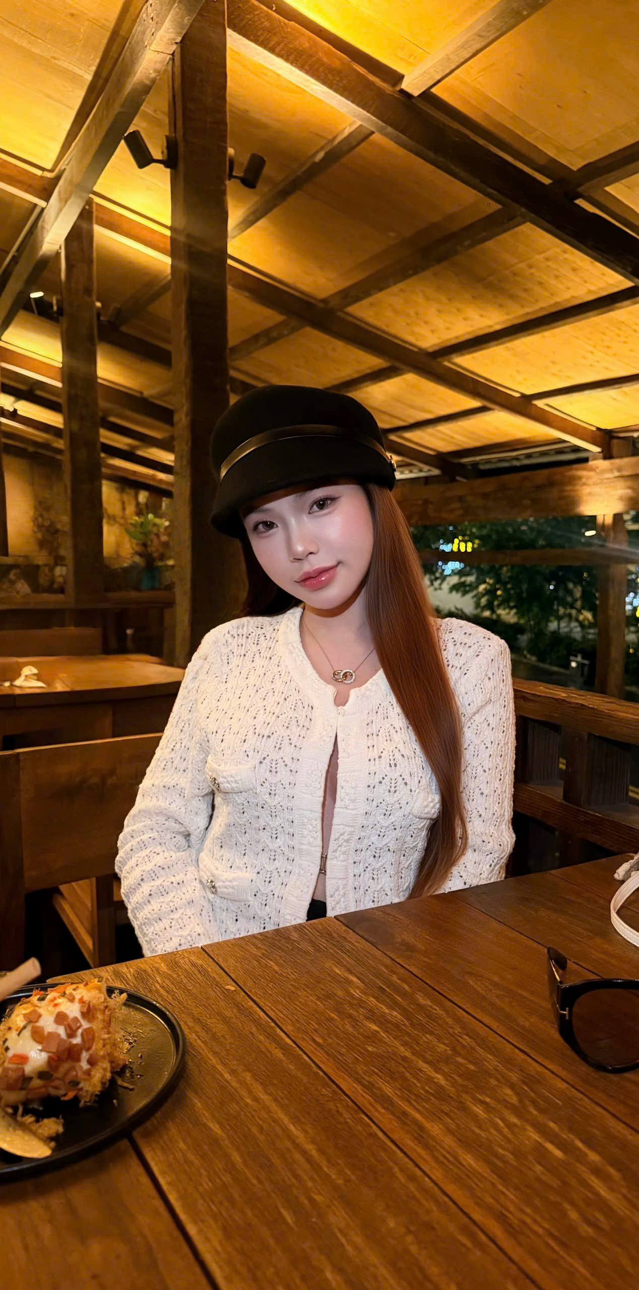 Ivory Pointelle Knit Cardigan